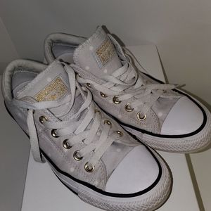 Gray Polka Dot Converse